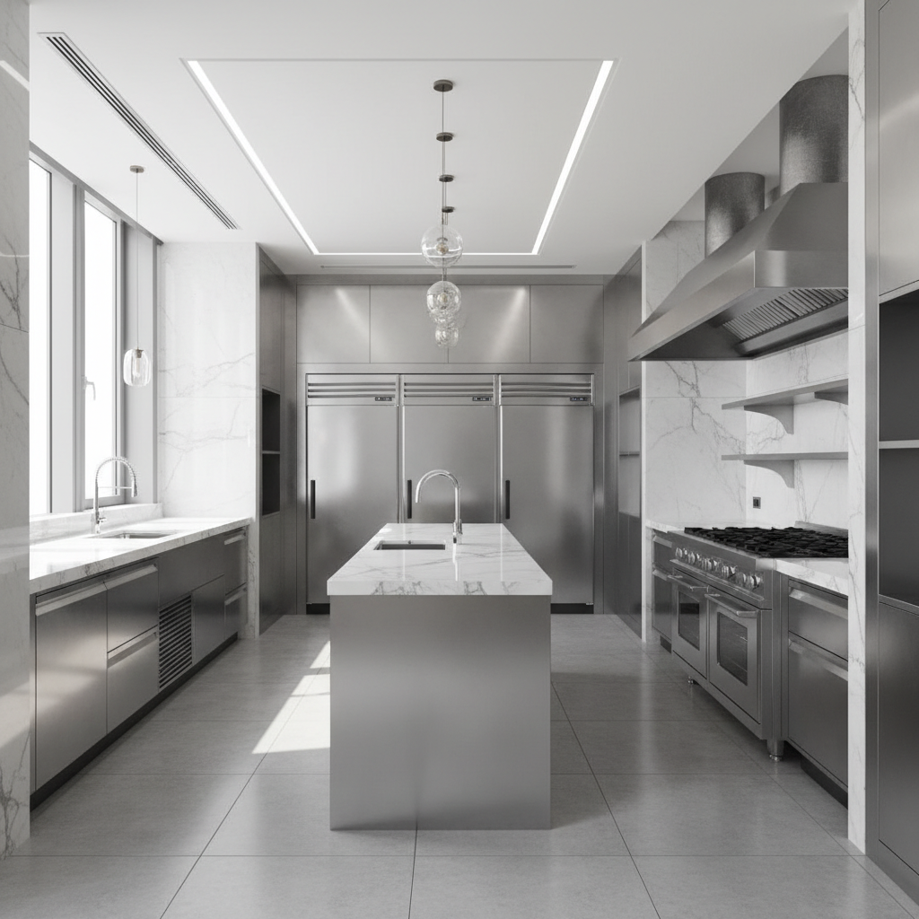 Commercial kitchen with Atosa equipment
