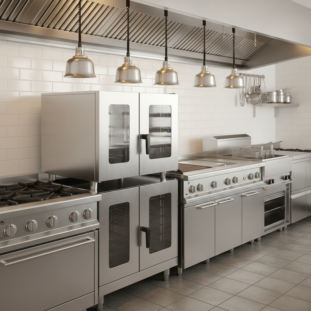 Commercial cooking equipment line